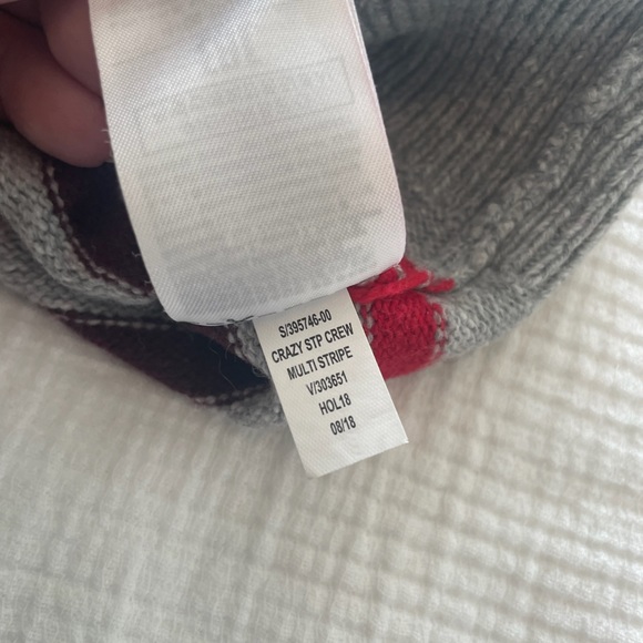 GAP Gray Multi-Stripe Sweater, Size 12-18M - Picture 6 of 6